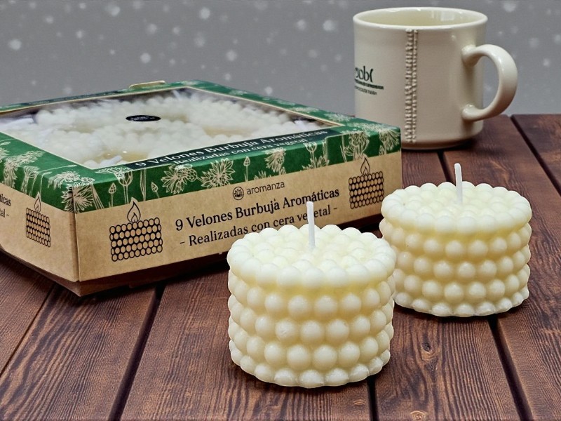 VELON BURBUJA DE CERA VEGETAL X 9 UN