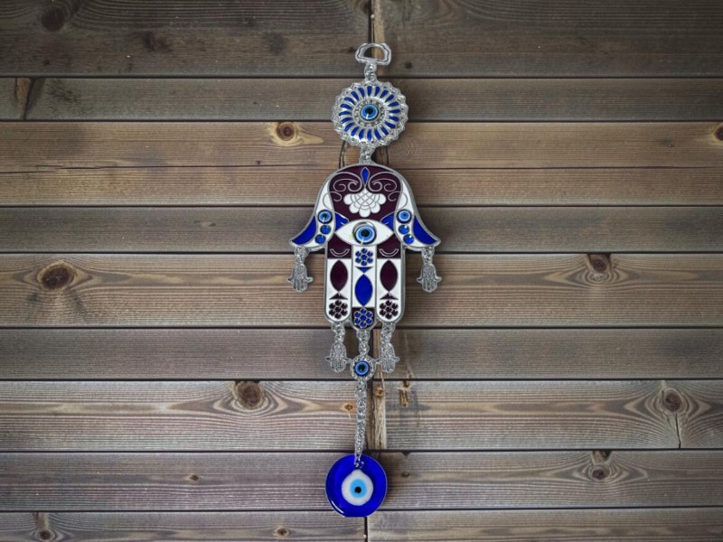 COLGANTE OJO TURCO HAMSA D7-020