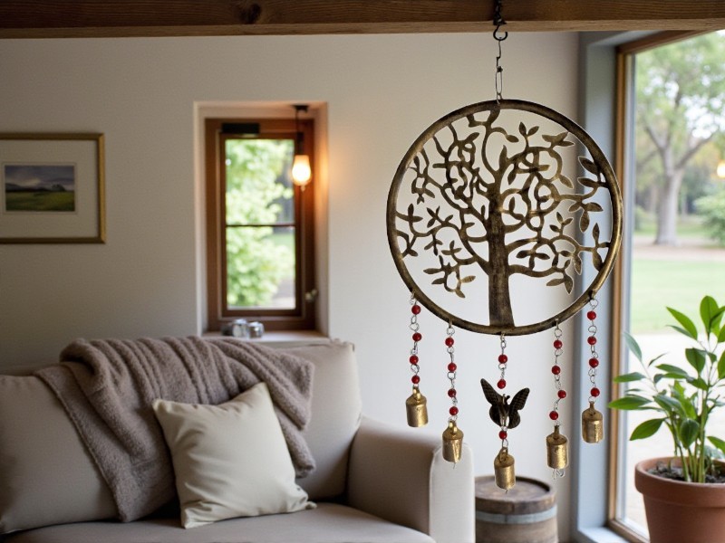 COLGANTE ARBOL CON MARIPOSA 25cm