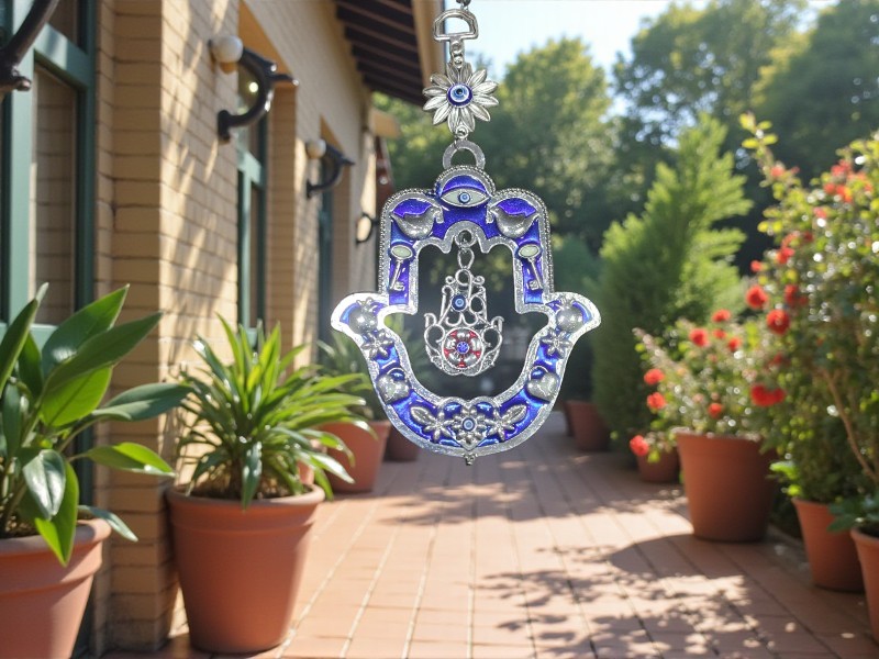 COLGANTE OJO TURCO HAMSA V007/DC005
