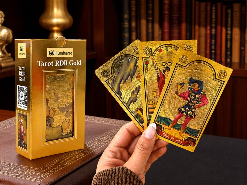 CARTA DE TAROT RDR GOLD CON CARTAS DORADAS