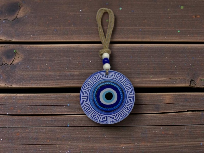 COLGANTE OJO TURCO VIDRIO 8CM D9-006-41